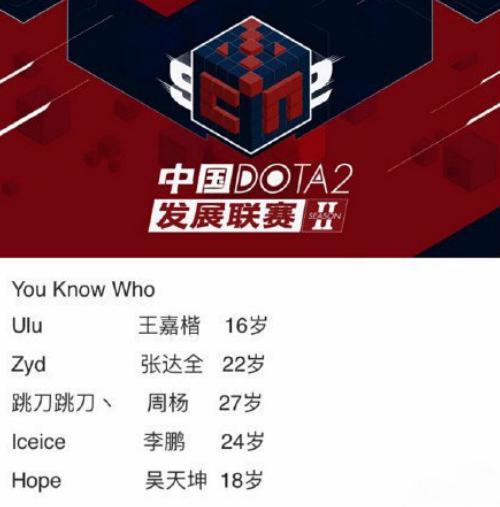 盧本偉Dota2戰(zhàn)隊名為“you know who” TI6世界冠軍加盟