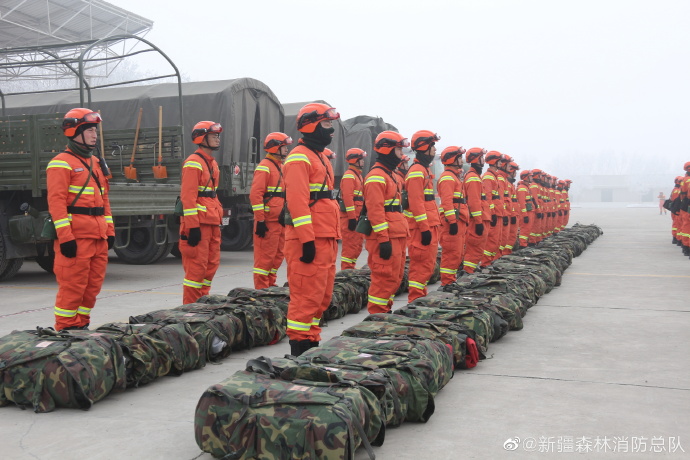 新疆阿克蘇地震 新疆森林消防總隊做好出動救援準(zhǔn)備