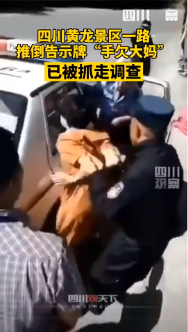 警方通報(bào)女游客無故推倒景區(qū)設(shè)施 “手欠”游客被帶走調(diào)查